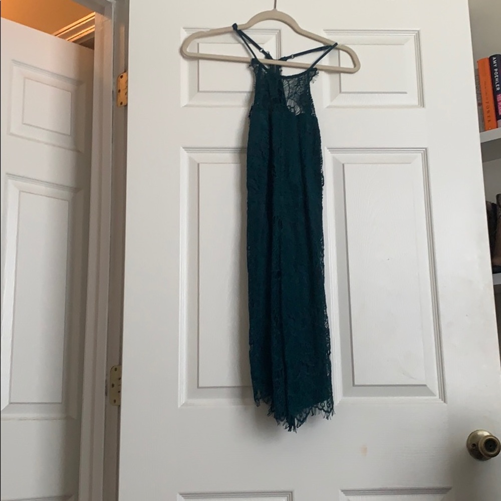Blue lace dress